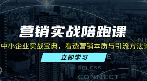 营销实战陪跑课：中小企业实战宝典，看透营销本质与引流方法论_码小屋